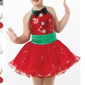 NEW Dance Costume Small Child Weissman “Jingle Bell Rock”